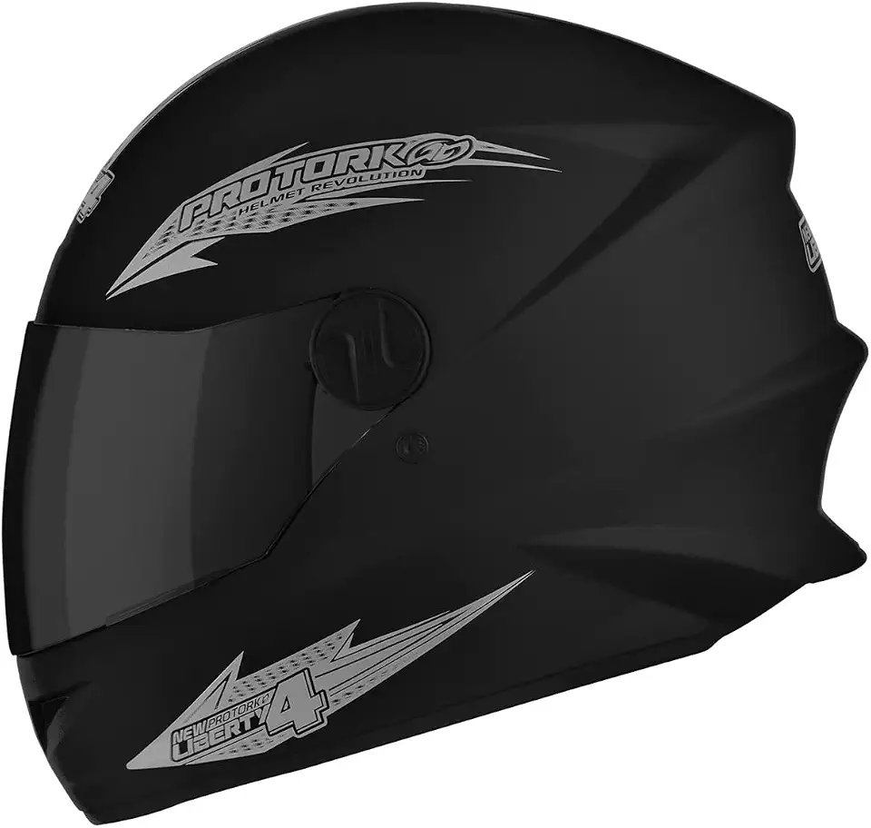 CAPACETE FECHADO PRO TORK NEW LIBERTY 4 SOLID PRETO FOSCO TAM. 60 VIS. FUMÊ