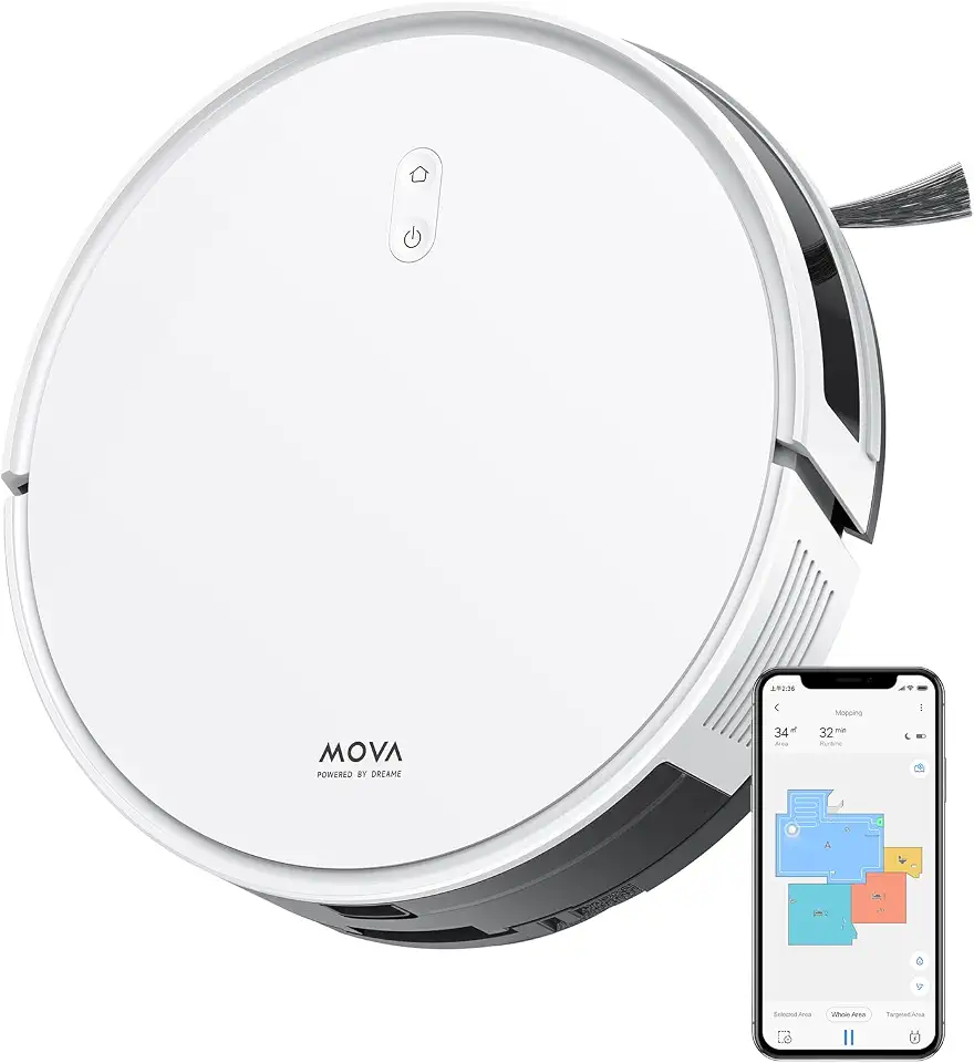 Dreame E10 robô aspirador e passa pano 2 em 1, sucção 4500 Pa, caixa de pó 330 ml, água 245 ml, limpeza de carpetes, autonomia 170 min, antiqueda, app e voz Alexa/Google/Siri, bivolt