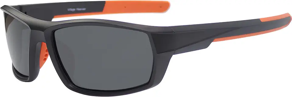 Óculos de Sol Masculino Polarizado Esportivo Proteção UV400 Preto Village Heaven 1040