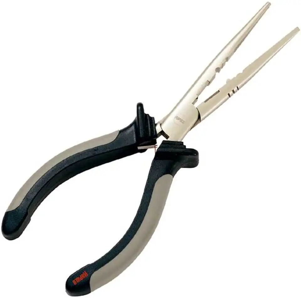 Rapala Alicate de pescador 6 1/2 | Aço resistente à corrosão, cortador lateral, aderência macia moldada
