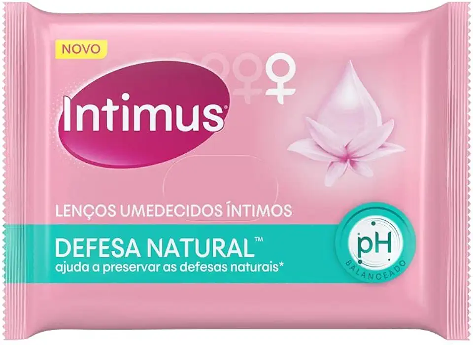 Lenços Umedecidos Intimus Defesas Naturais - 16 lenços