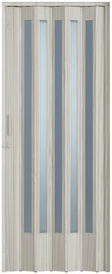 Porta Sanfonada Pvc Plastporta 210x96cm Translucida Bcf Pecan