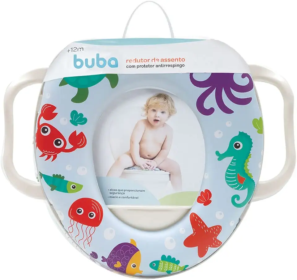 Buba Fundo do Mar Redutor de Assento Infantil, Verde/Vermelho