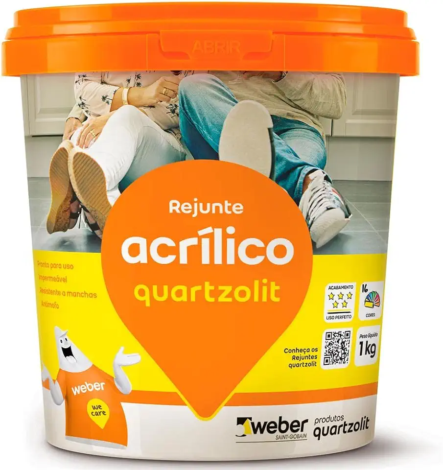 REJUNTE ACRILICO BRANCO QUARTZOLIT - 1KG