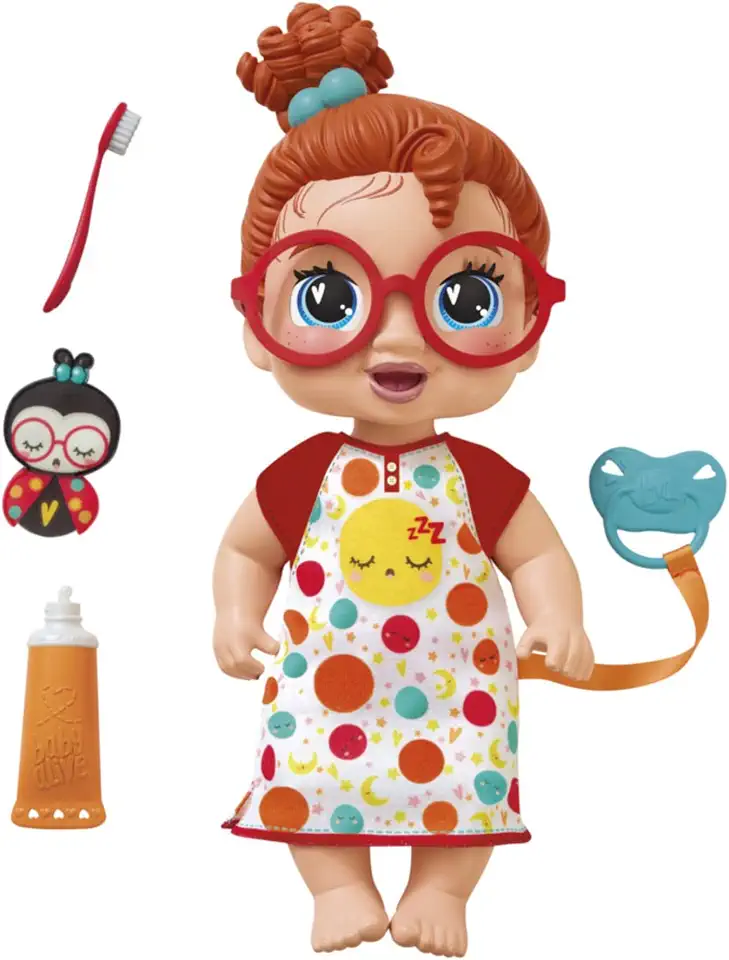 Baby Alive, Boneca, Pequenos Sonhos, Dottie Doodle - Cabelos Ruivos, Acessórios Inclusos, 28 cm - A partir de 3 Anos