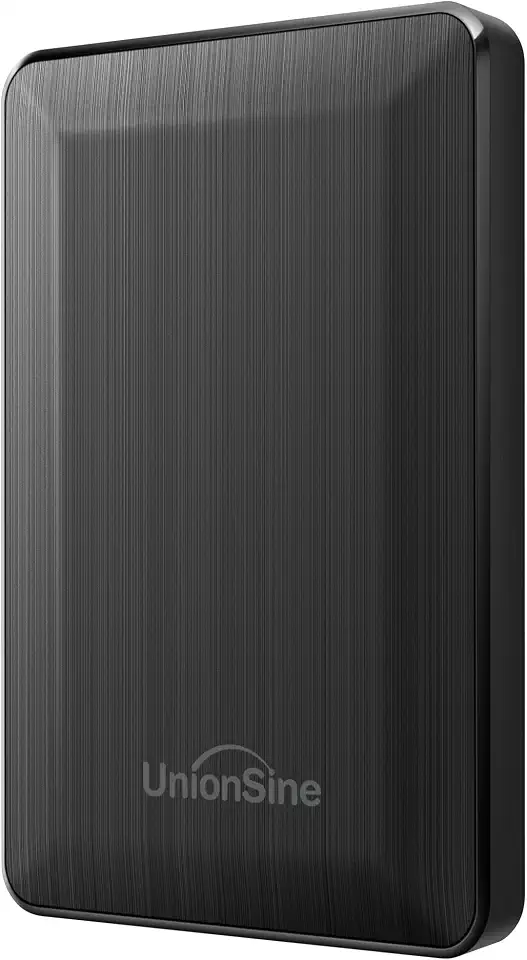 UnionSine HD Externo 2,5" 320GB Ultra Slim Portátil USB3.0 SATA HDD Preto para PC, Mac, PS4, PS5, Xbox, Wii U, TV