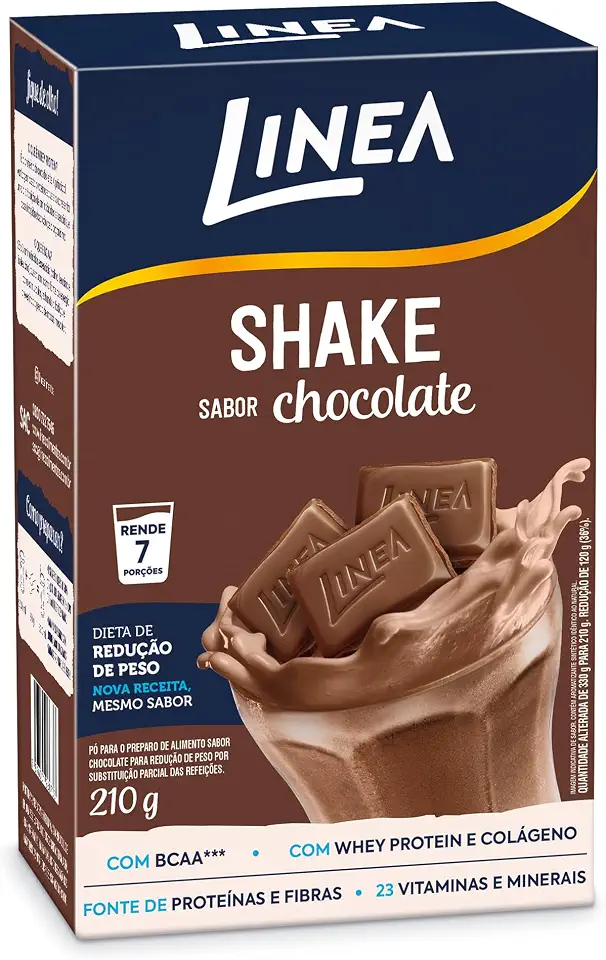Linea Shake em Pó Sabor Chocolate 210g