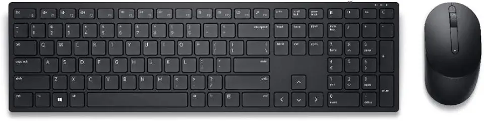 Combo Teclado e Mouse Sem Fio Dell Pro KM5221W ABNT2, Receptor USB 2.4 GHz, DPI até 4000, Bateria até 36 Meses, Preto