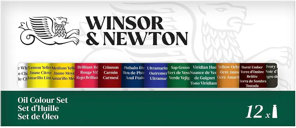 Tinta Óleo Winsor & Newton Discover 12 Cores com 10 ml Cada Tubo