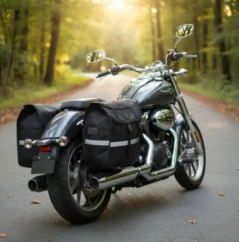 Alforge para Moto 60L – Super Espaçoso, Impermeável e Resistente, Ideal para Viagem, Trilha e Uso Diário
