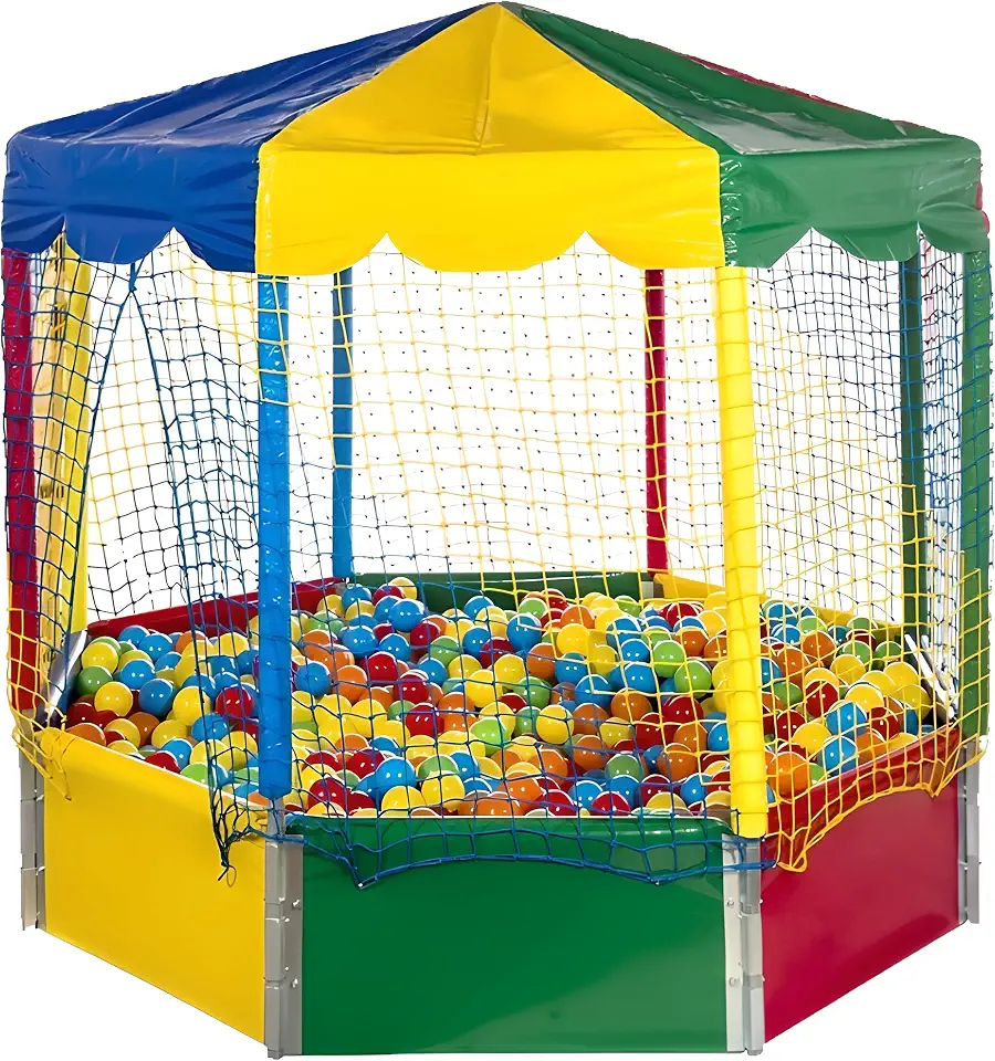 Piscina de Bolinhas Oitavada 2,00m Com 1000 Bolinhas Multicoloridas Premium