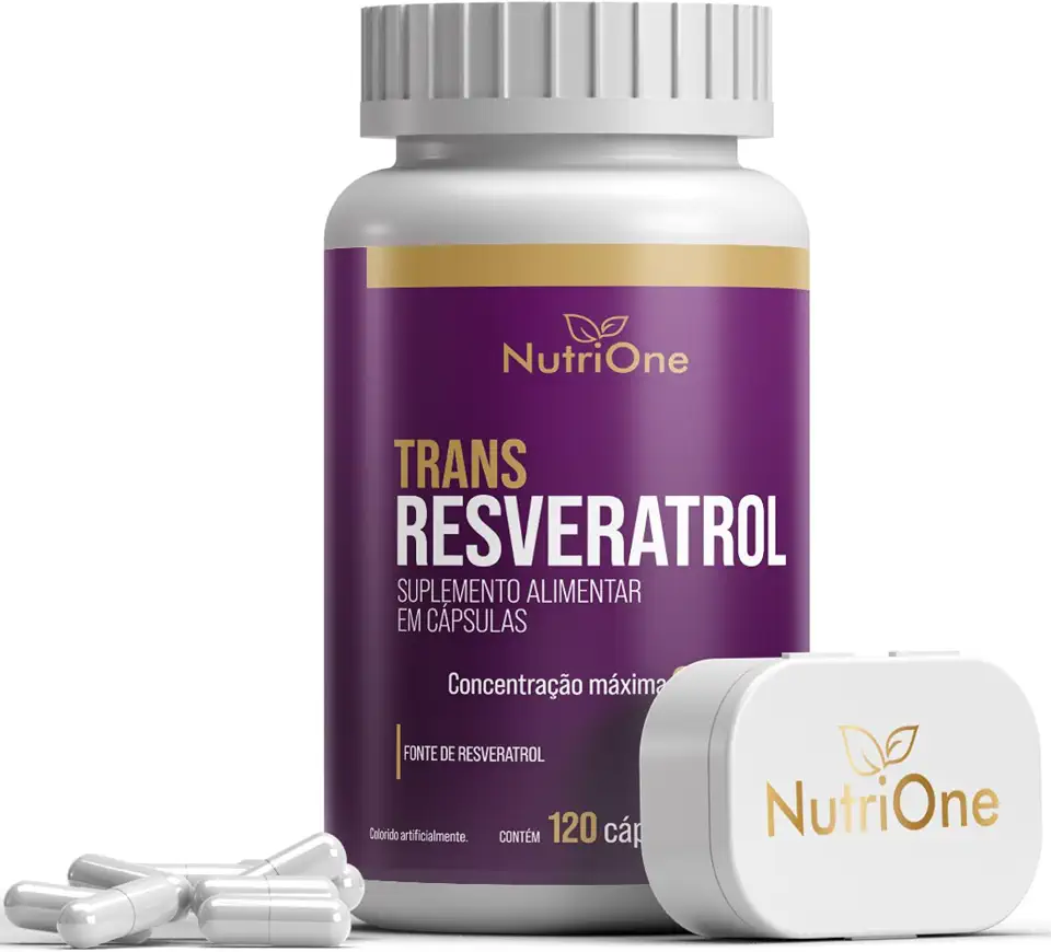 Resveratrol Trans 120 Cápsulas 500mg - Nutrione