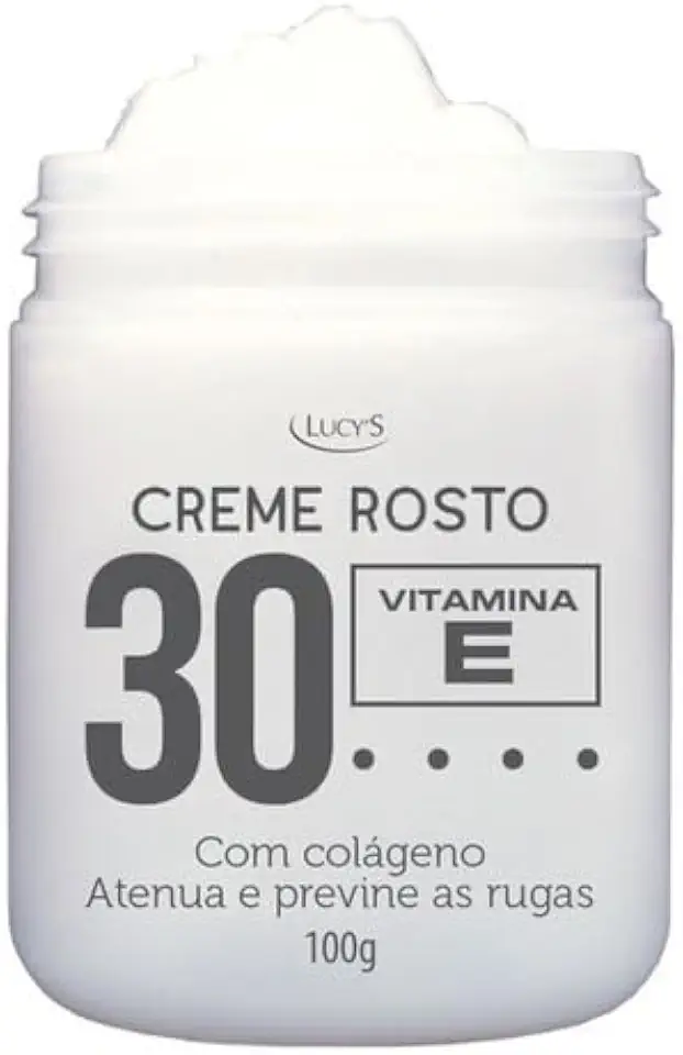 Creme Anti Rugas Rosto Vitamina E Colágeno 30 40 Anos Lucys