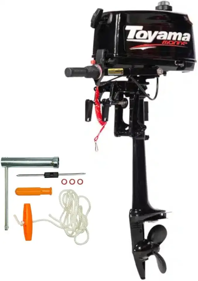 Motor de Popa a Gasolina 2T com Rabeta Curta 50CC sem Marcha-TOYAMA-TM2.6TS