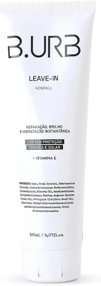 B.URB Leave-In Masculino Premium 150ml – Reconstrução Instantânea, Hidratação Prolongada, Antifrizz, Proteção Térmica e Solar para Todos os Tipos de Cabelo