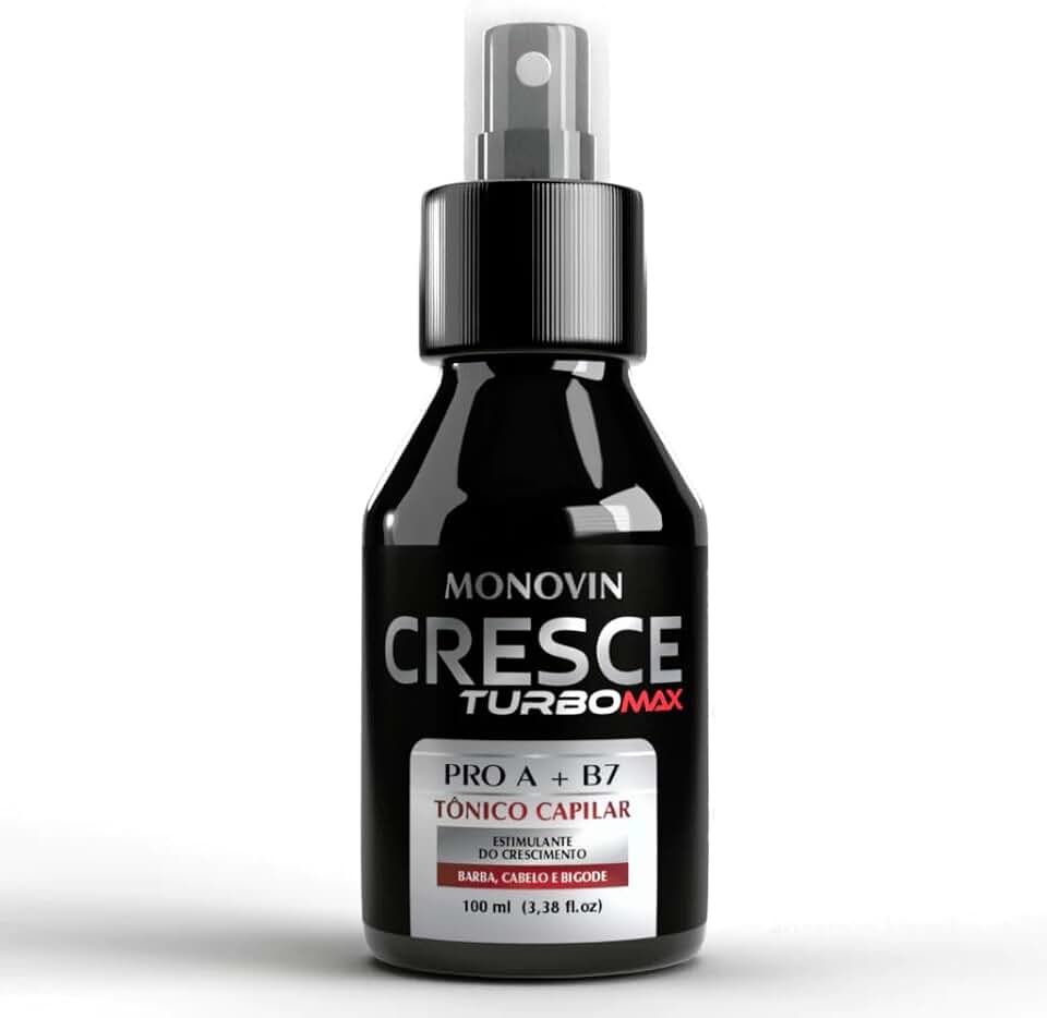 Tônico Turbo 100ml Crescimento capilar Barba E Bigode Sérum Original Registrado ANVISA