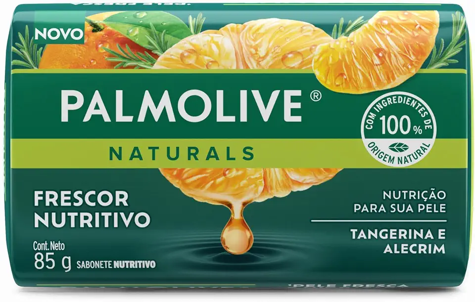 Sabonete em Barra Palmolive Naturals Frescor Nutritivo Tangerina & Alecrim 85g