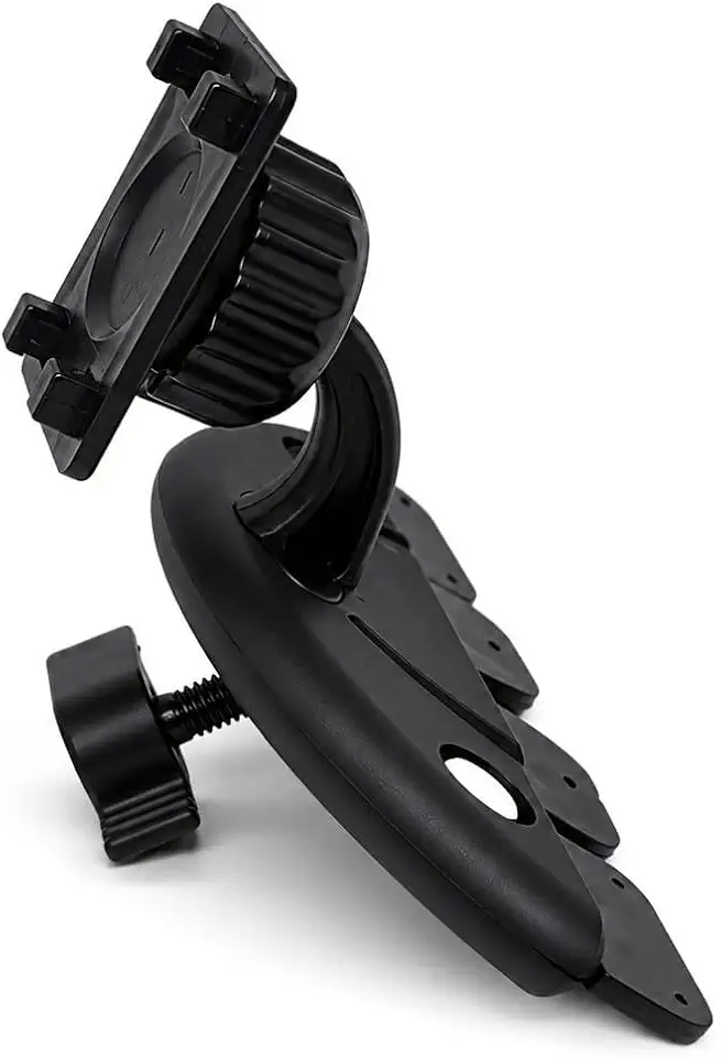 Suporte de slot de CD, suporte de tela de painel giratório de 360° com suporte estabilizador de triângulo, suporte de exibição GPS antivibração para dirigir diariamente e viajar, acessórios de