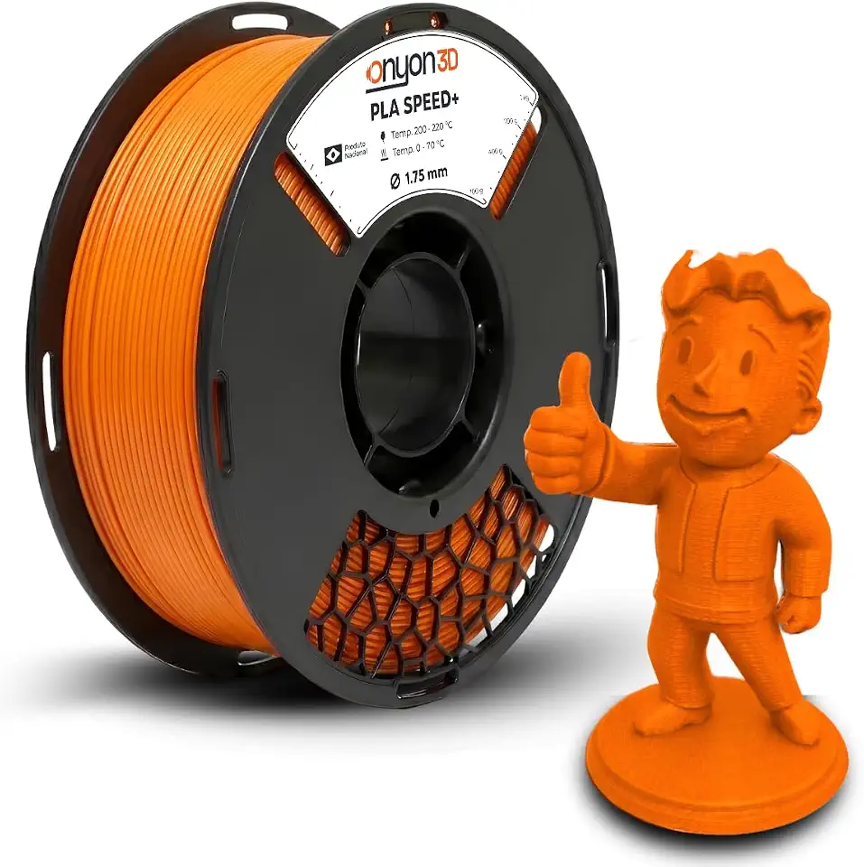 Filamento Pla Plus 1kg Impressão 3d Nacional (Laranja)