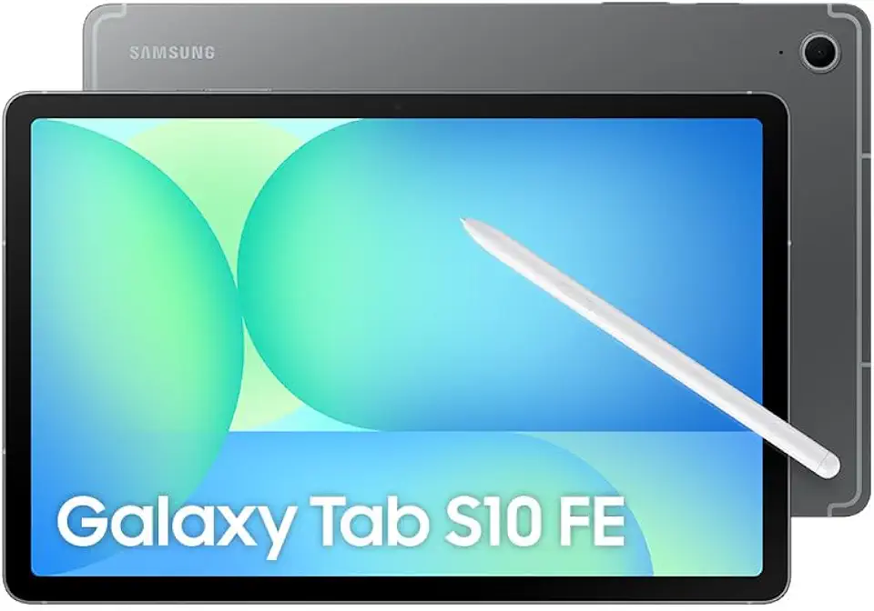 Tablet Samsung Galaxy Tab S10 FE, Cinza, 128GB, 8GB RAM, Tela Imersiva de 10.9" 90Hz, Camera Traseira de 13MP, Câmera Frontal de 12MP Ultra Wide, Wifi 6, IP68, Android 15