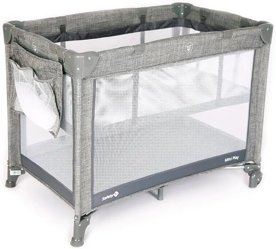 Safety 1st, Berço Mini Play, Grey Denim