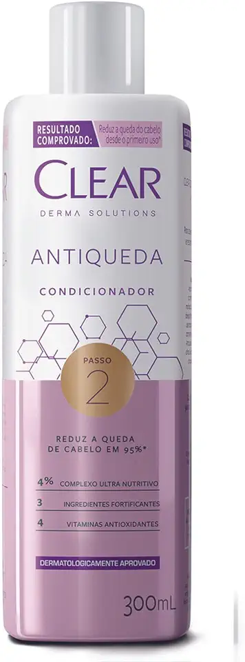 Clear Condicionador Antiqueda Derma Solutions 300Ml