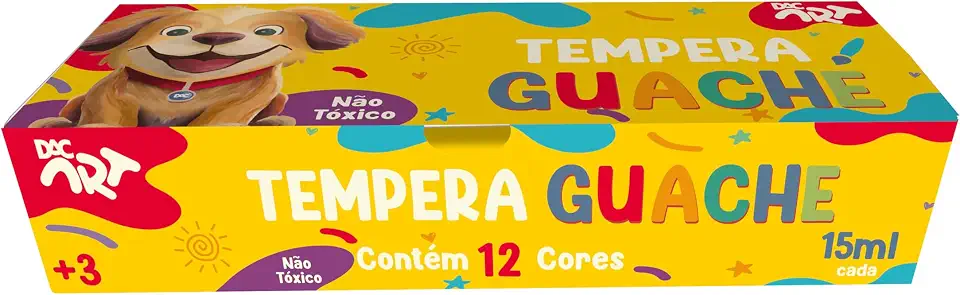 DAC ART - Tempera Guache com 12 cores