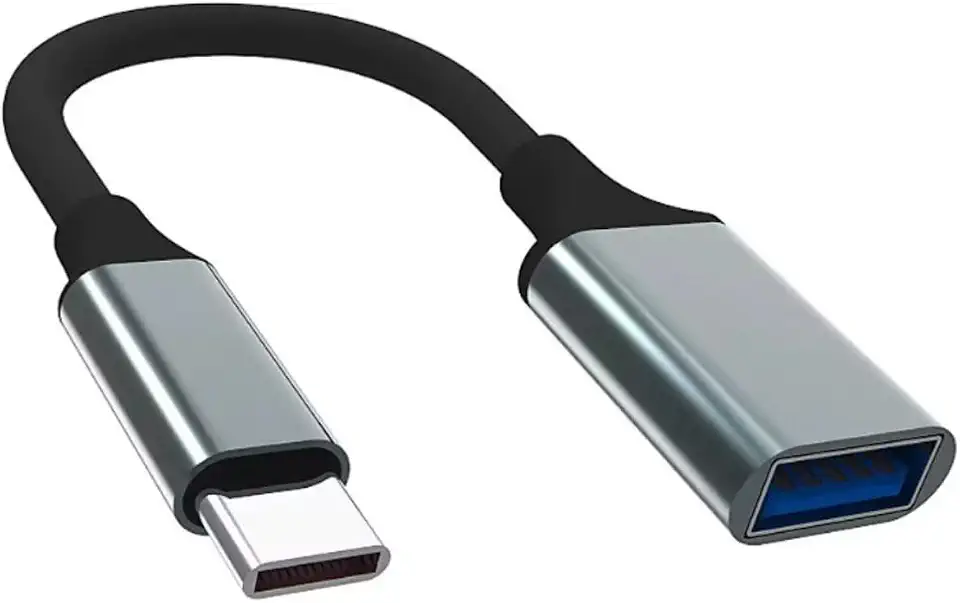 Cabo Adaptador OTG USB para Tipo C Mouse Teclado Pendrive Celular USB 3.0 Transferência de Dados