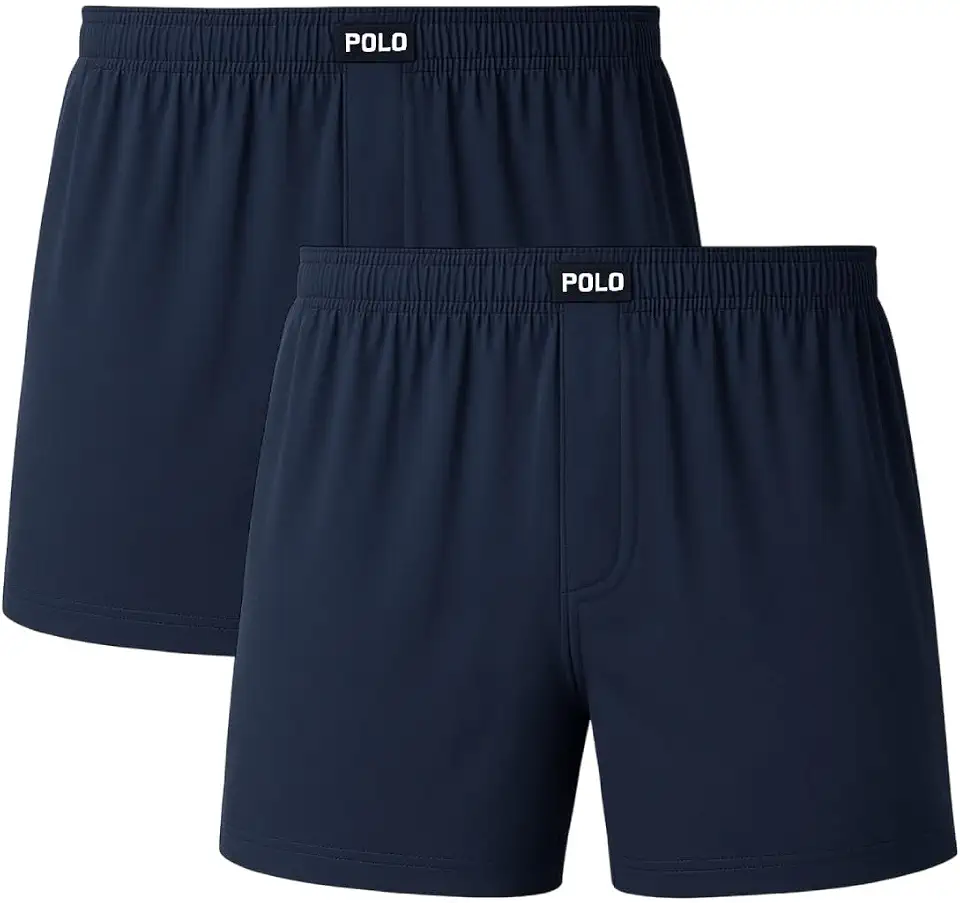 Kit 2 Cueca Samba Canção Polo Star Viscose Fibra de Bambu Toque Gelado Masculina