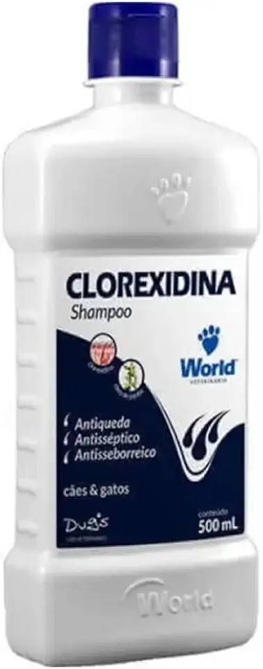 Kit Shampoo + Sabonete World Veterinária Dug's Clorexidina Cães & Gatos