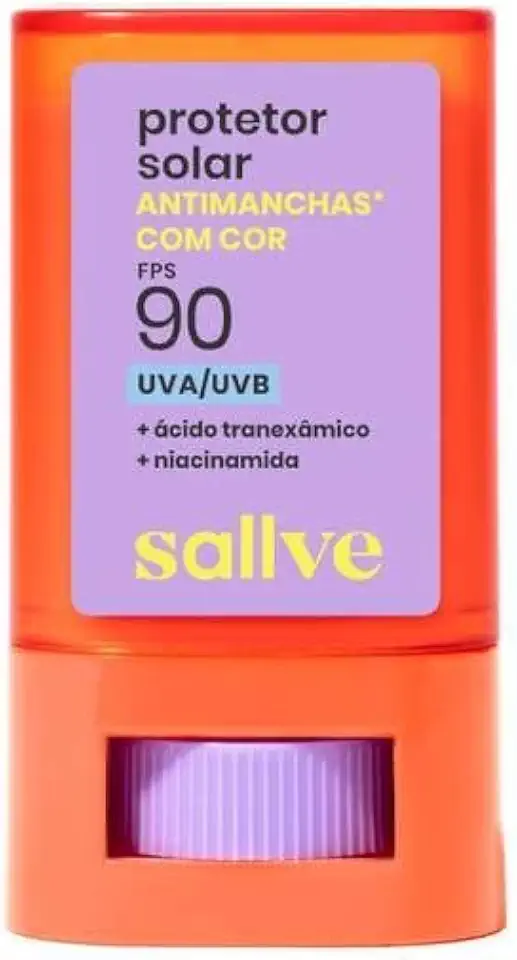 Sallve Protetor Solar Bastão Antimachas FPS 90 com Cor 5-15g