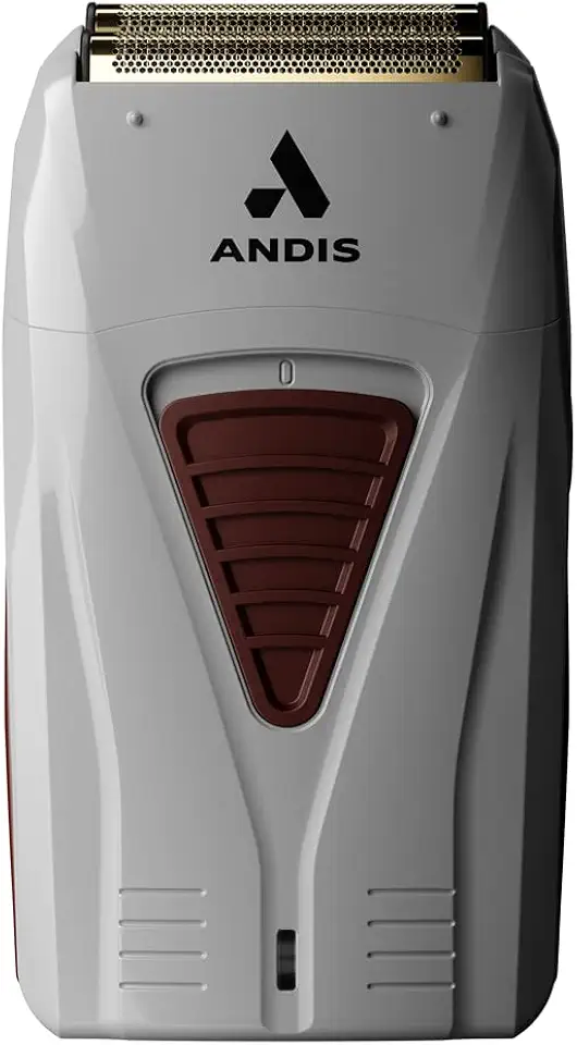 Andis TS-1 17235 Pro Máquina de barbear de titânio de lítio, sem fio/sem fio, barbeador sem fio suave com carregador, cinza