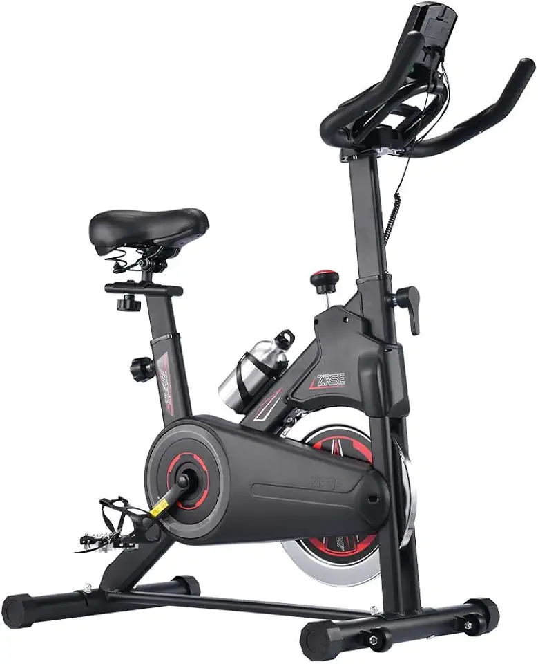 Bicicleta Ergométrica Spinning, Volante de Inércia 8kg Silencioso, Estrutura Reforçada, Resistência Ajustável, Assento e Guidão Reguláveis, Suporta 130kg