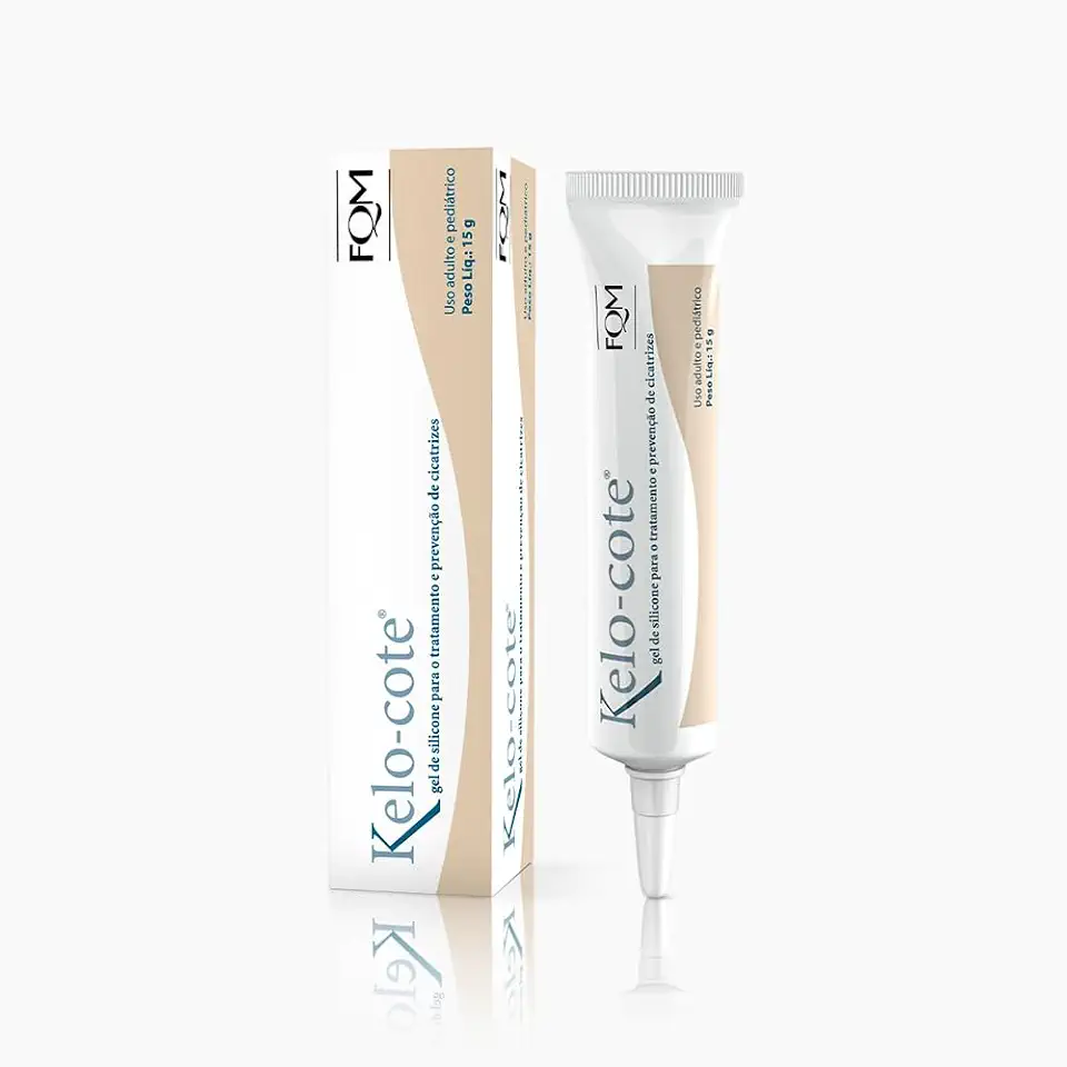 Kelo-Cote Gel de silicone para o tratamento e prevenção de cicatrizes. Reduz cicatrizes hipertróficas e queloides resultantes de cortes, feridas, queimaduras, procedimentos cirúrgicos e traumas. (15g)