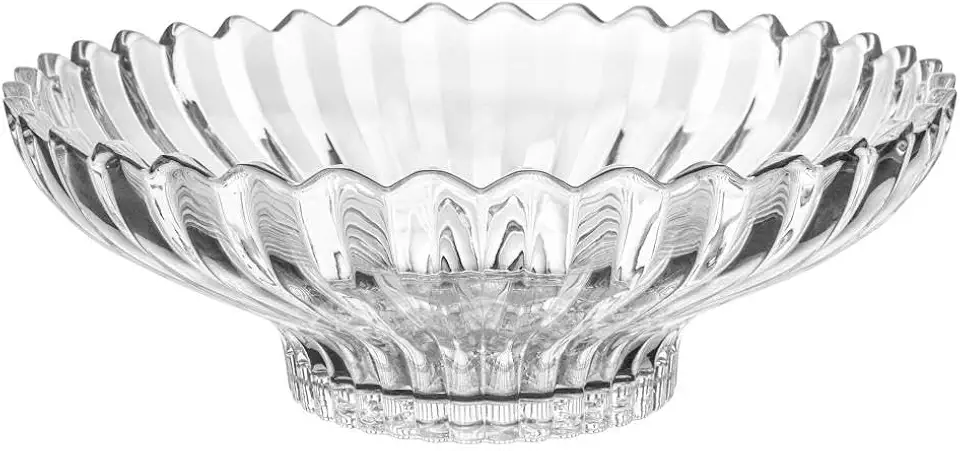WOLFF - Centro de Mesa de Cristal Geneva 32,5cm x 32,5cm x 12cm