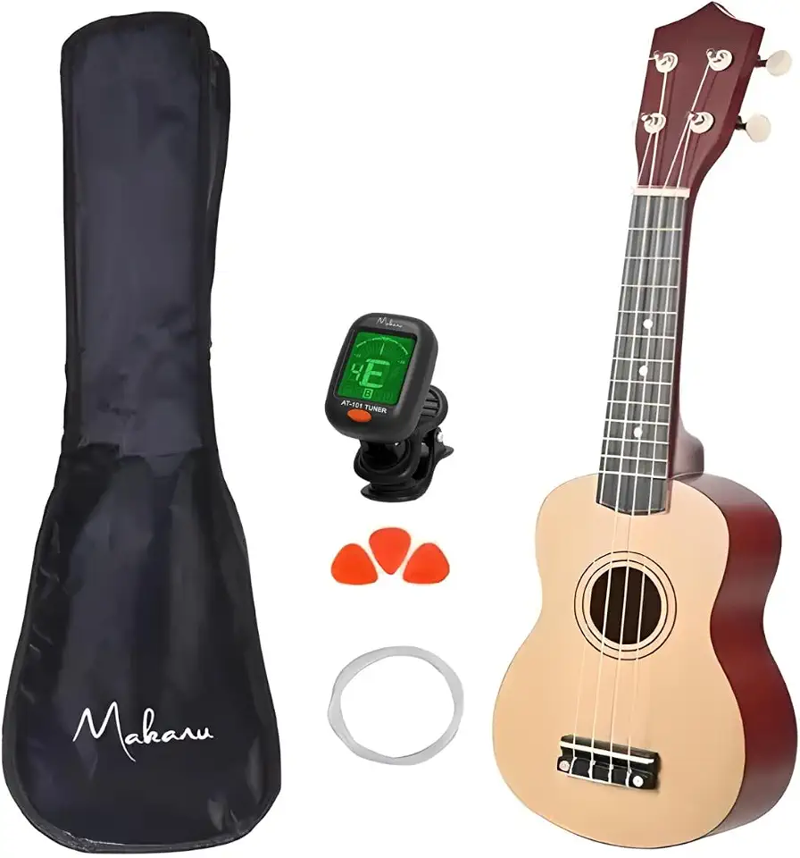 Ukulele Soprano Altomex Marrom Envernizado 3 Paletas + Afinador
