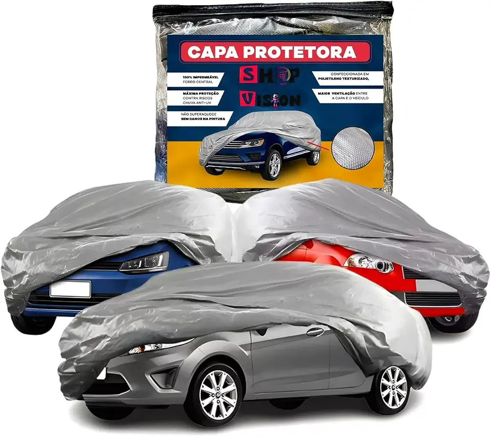 Capa de Cobrir Carro Protetora 100% Impermeável Proteção Chuva Sol Poeira Anti-uv (Gol G5)