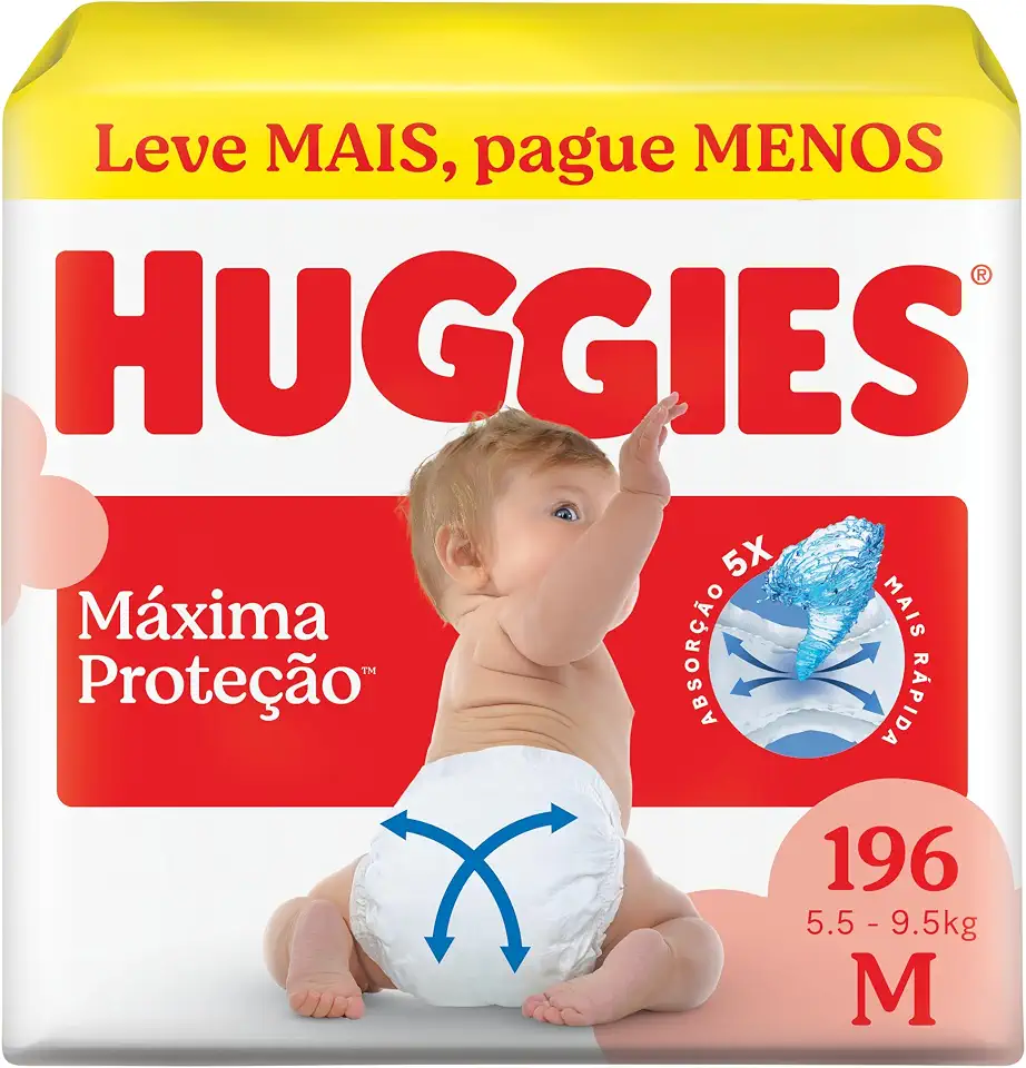 Huggies Fralda Supreme Care M 196 Un
