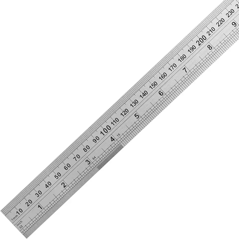 RÉGUA DE ACO INOX 08" 200MM