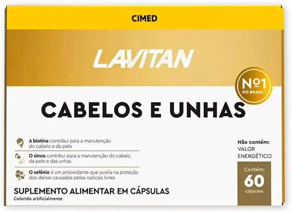 Vitamina para Cabelos e Unhas 60 Cápsulas