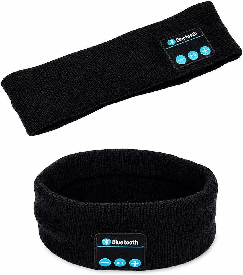 Máscara Faixa de Dormir com Fones de Ouvido Bluetooth Embutidos Recarregável | Tapa Olho Lavável para Sono, Relaxamento e Viagem