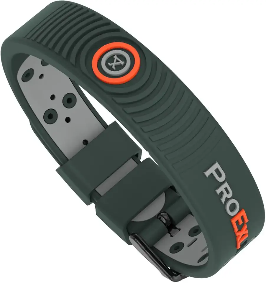 ProExl Pulseira de terapia magnética definitiva para alívio de artrite com alça ajustável - verde cinza