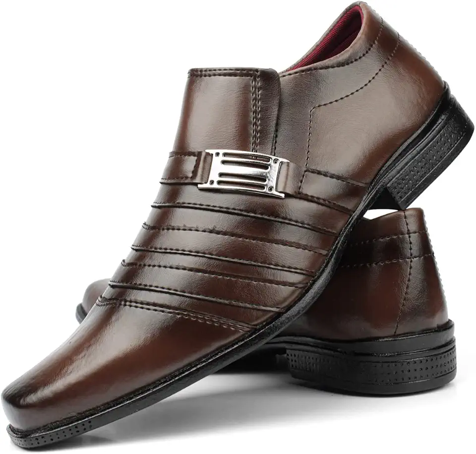 Sapato social masculino Pizzolev marrom cappuccino estilo italiano