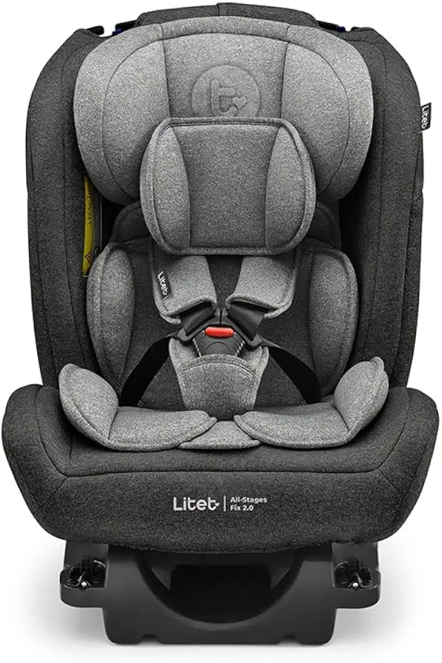 Cadeira para Auto 0-36Kg Isofix Litet All Stages Fix 2.0 Preta e Cinza - BB452