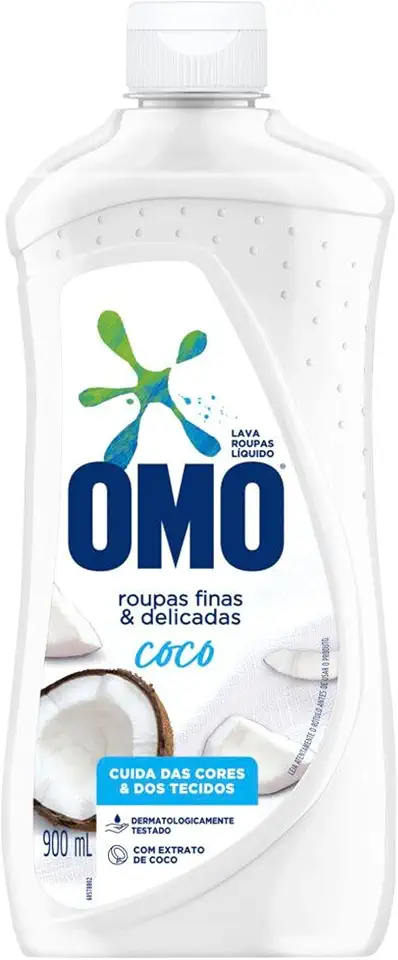 OMO Roupas Finas E Delicadas - Sabão Líquido Coco 900Ml