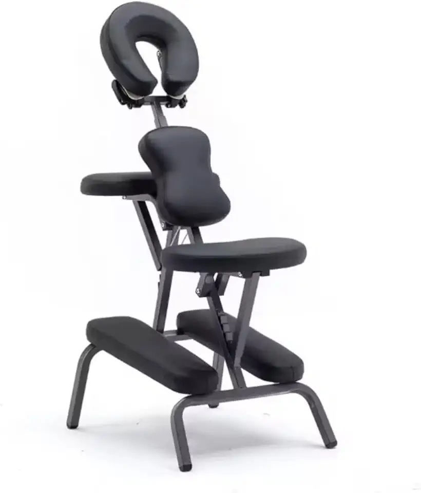 Cadeira Portátil para Quick Massage Dobrável, Leve e Ajustável Massoterapeutas, Fisioterapia, Estética e Shiatsu