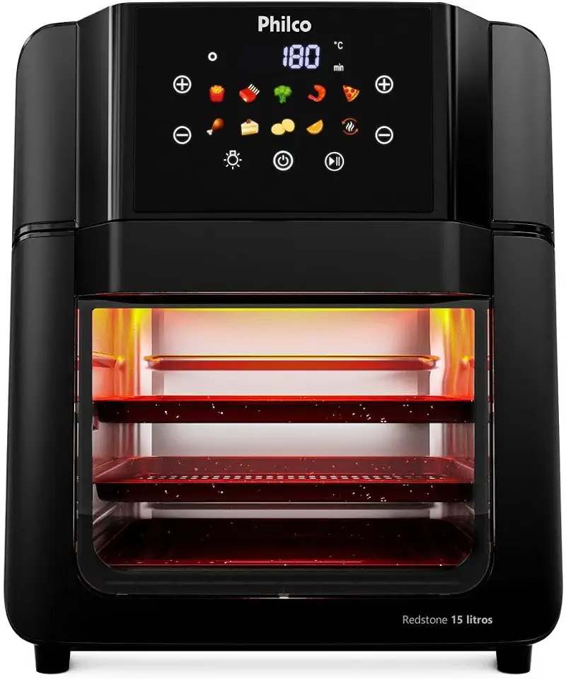 Air Fryer Oven Philco 15L Redstone 10 Funções PAF15C 127V