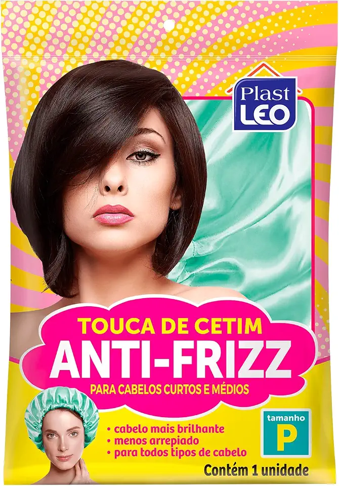 Plast Leo Touca De Cetim Com Viés Para Cabelos Curtos E Médios | (Ref.: 633)