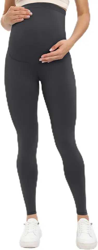 Leggings femininas para gestantes sobre a barriga para gestantes, roupa ativa, treino, ioga, calças justas