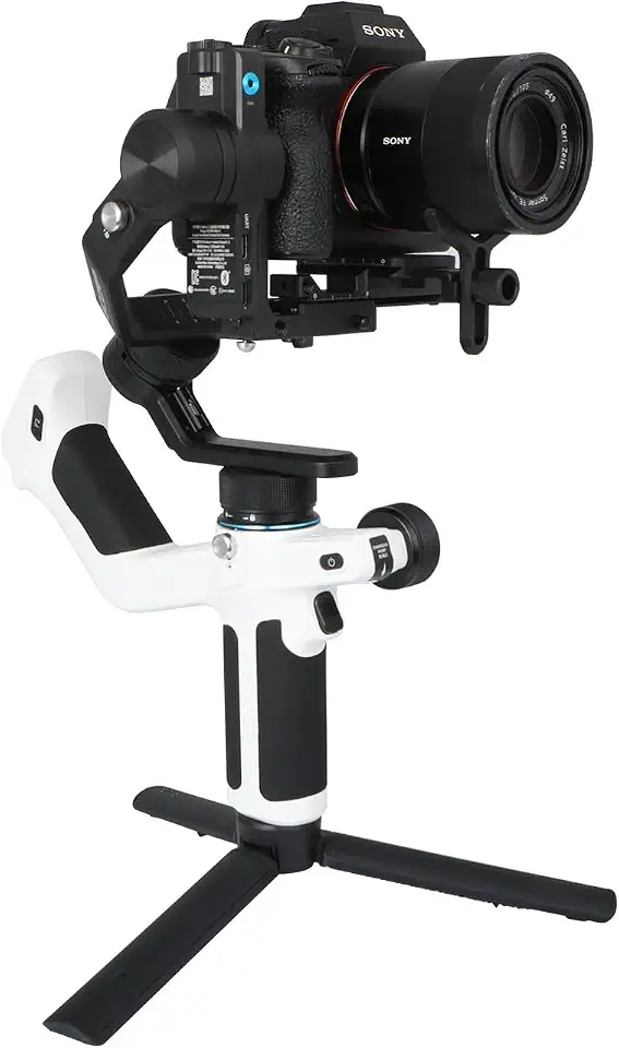 SCORP-Mini-2 Gimbal portátil estabilizador de 3 eixos com rastreamento IA para câmera sem espelho e bolso como Sony, Canon, Nikon, Panasonic, para câmera de ação como GoPro e smartphone, carga